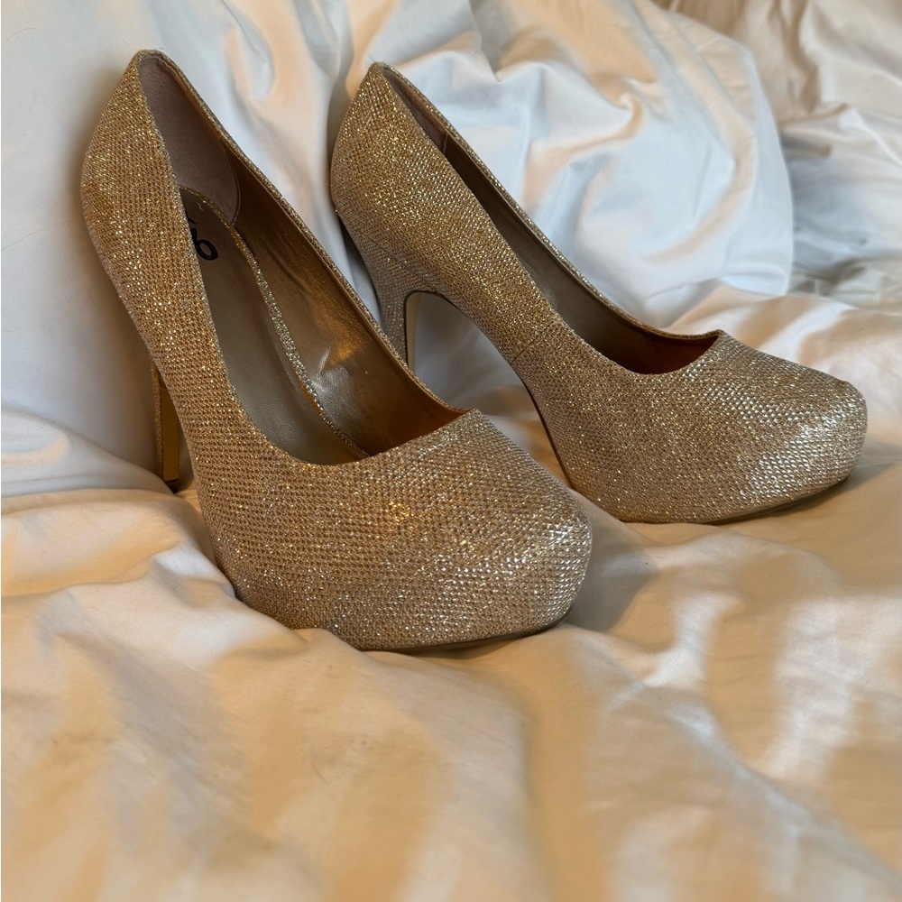 Elegant Gold High Heels